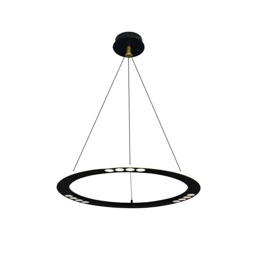 LED ljusreglerad ljuskrona på textilsladd LED/40W/230V 3000-6500K + fjärrkontroll