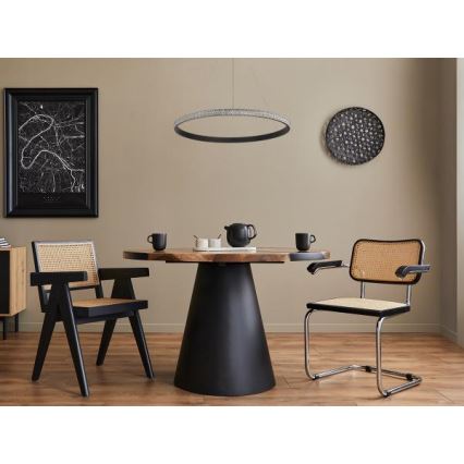 LED ljusreglerad ljuskrona på textilsladd LED/40W/230V 3000-6500K + fjärrkontroll