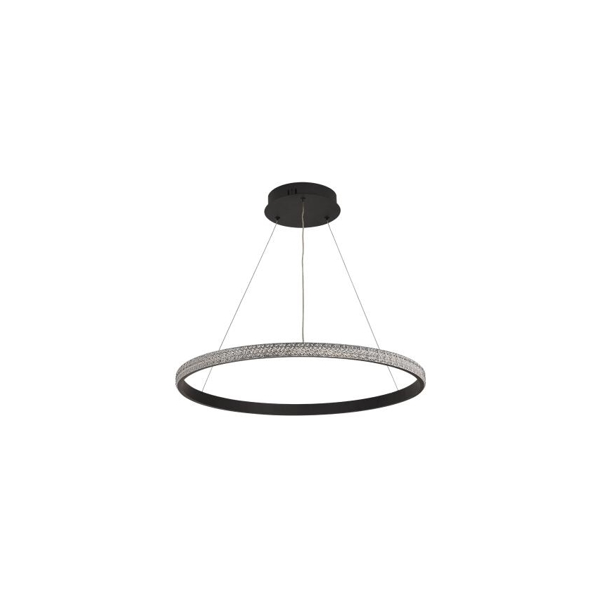 LED ljusreglerad ljuskrona på textilsladd LED/40W/230V 3000-6500K + fjärrkontroll