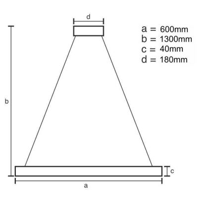 LED ljusreglerad ljuskrona på textilsladd LED/40W/230V 3000-6500K guld + fjärrkontroll
