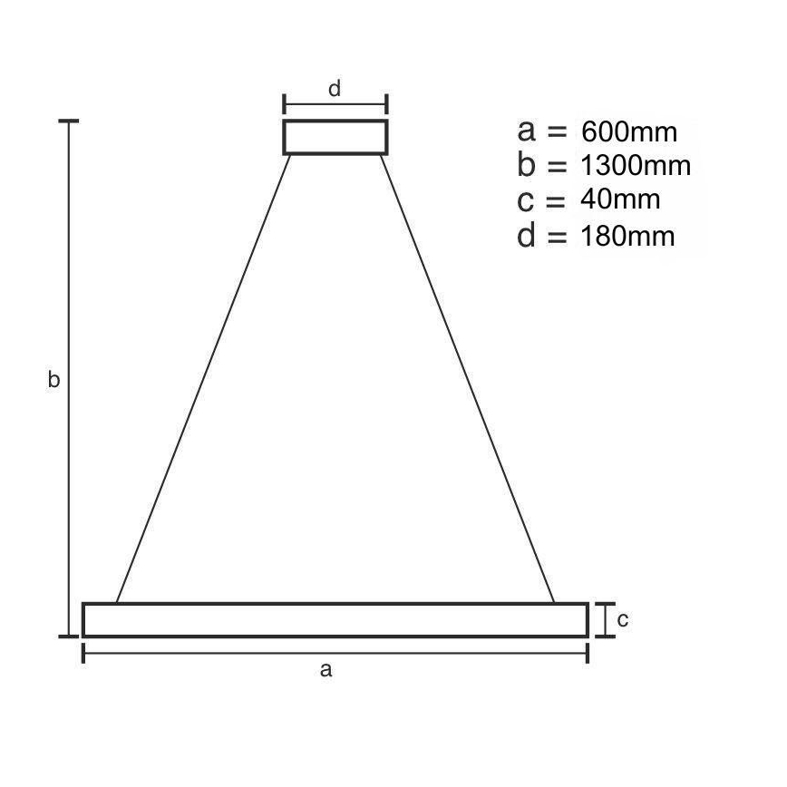 LED ljusreglerad ljuskrona på textilsladd LED/40W/230V 3000-6500K guld + fjärrkontroll