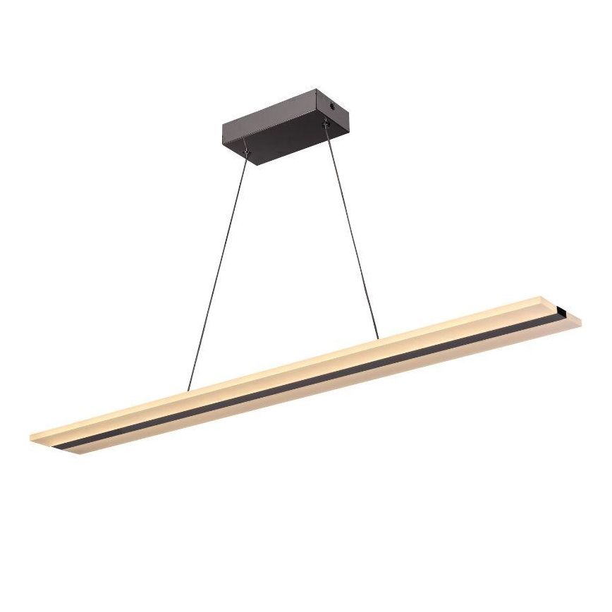 LED ljusreglerad ljuskrona på textilsladd LED/40W/230V 3000-6500K krom + fjärrkontroll