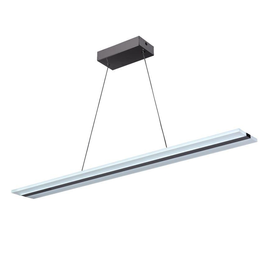 LED ljusreglerad ljuskrona på textilsladd LED/40W/230V 3000-6500K krom + fjärrkontroll