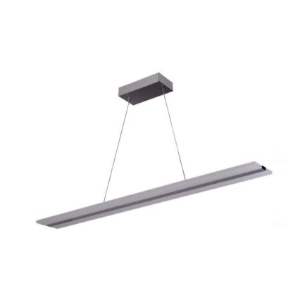 LED ljusreglerad ljuskrona på textilsladd LED/40W/230V 3000-6500K krom + fjärrkontroll