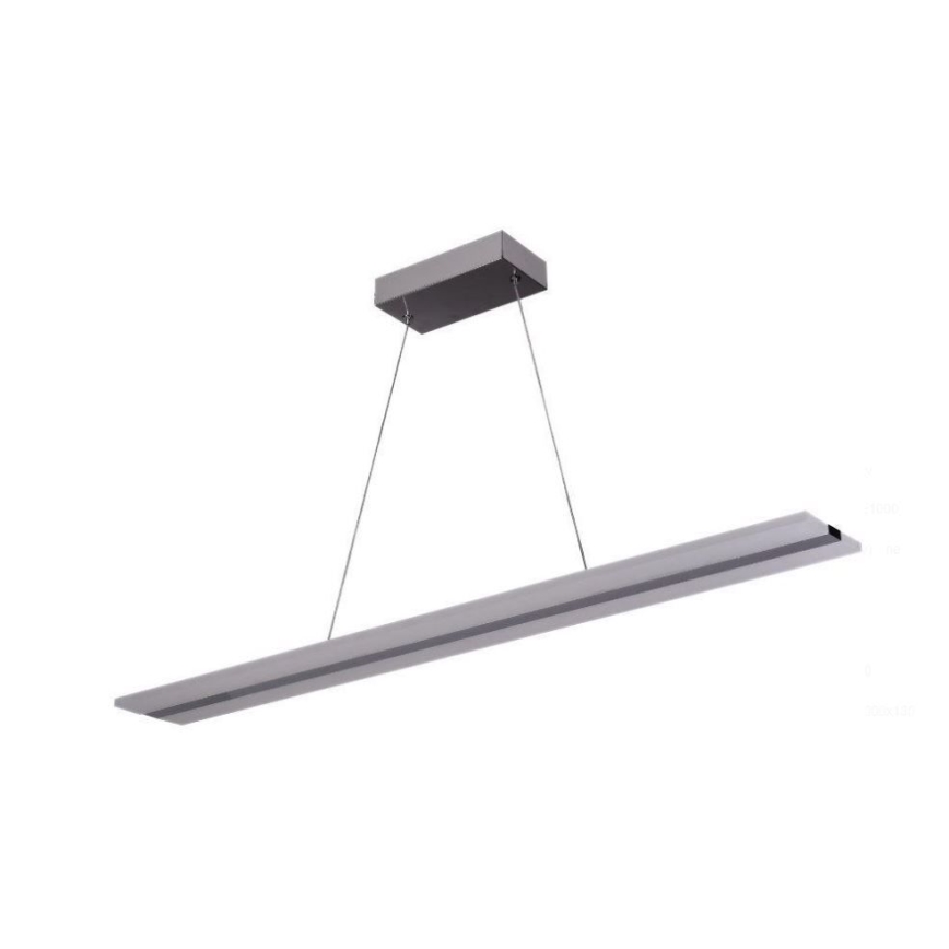 LED ljusreglerad ljuskrona på textilsladd LED/40W/230V 3000-6500K krom + fjärrkontroll