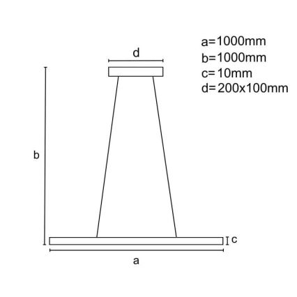 LED ljusreglerad ljuskrona på textilsladd LED/40W/230V 3000-6500K krom + fjärrkontroll