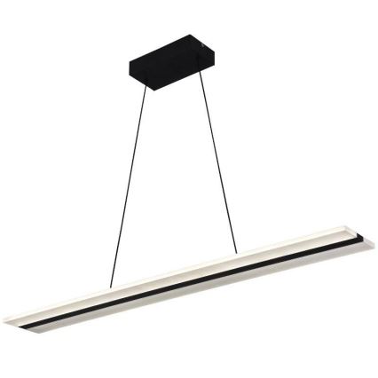 LED ljusreglerad ljuskrona på textilsladd LED/40W/230V 3000-6500K svart + fjärrkontroll