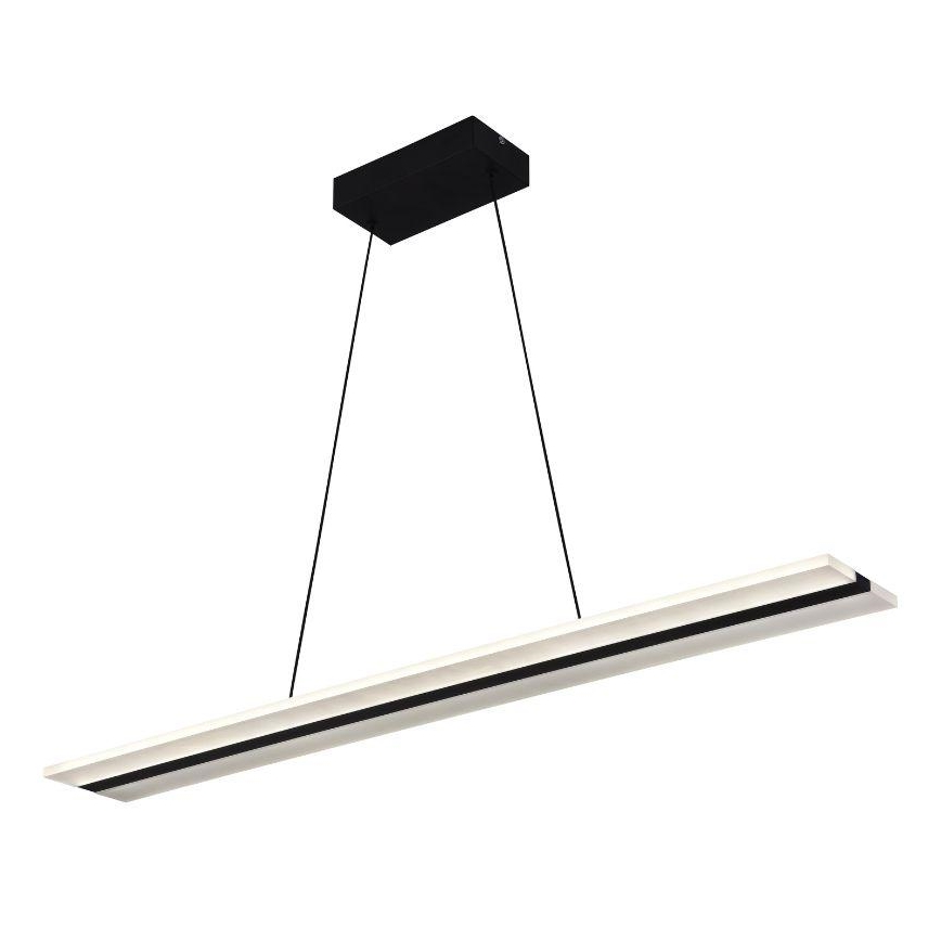LED ljusreglerad ljuskrona på textilsladd LED/40W/230V 3000-6500K svart + fjärrkontroll