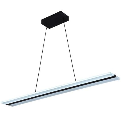 LED ljusreglerad ljuskrona på textilsladd LED/40W/230V 3000-6500K svart + fjärrkontroll