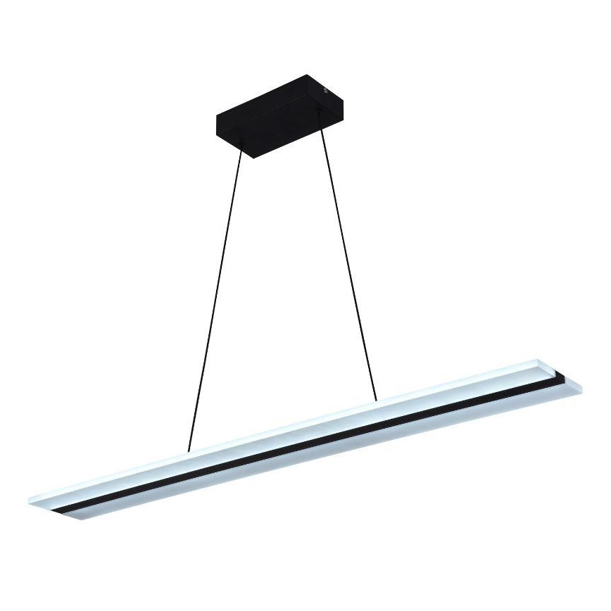 LED ljusreglerad ljuskrona på textilsladd LED/40W/230V 3000-6500K svart + fjärrkontroll