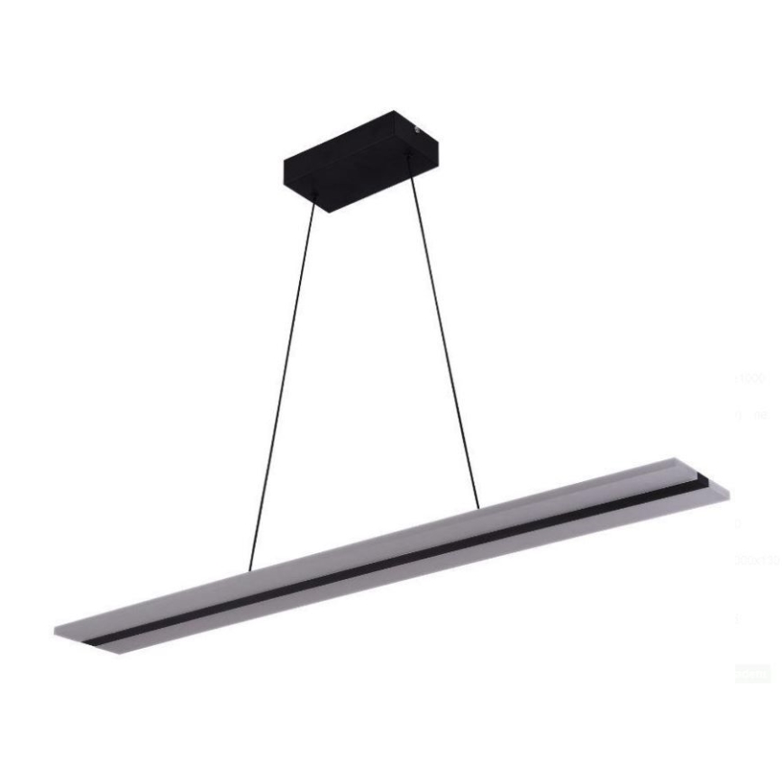 LED ljusreglerad ljuskrona på textilsladd LED/40W/230V 3000-6500K svart + fjärrkontroll