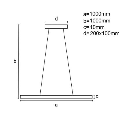 LED ljusreglerad ljuskrona på textilsladd LED/40W/230V 3000-6500K svart + fjärrkontroll