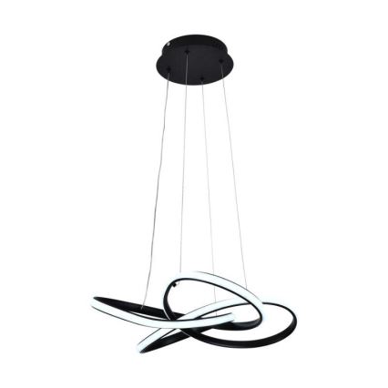 LED ljusreglerad ljuskrona på textilsladd LED/40W/230V 3000-6500K svart + fjärrkontroll
