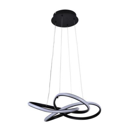 LED ljusreglerad ljuskrona på textilsladd LED/40W/230V 3000-6500K svart + fjärrkontroll