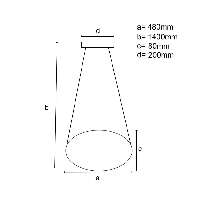 LED ljusreglerad ljuskrona på textilsladd LED/40W/230V 3000-6500K svart + fjärrkontroll