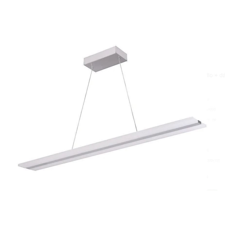LED ljusreglerad ljuskrona på textilsladd LED/40W/230V 3000-6500K vit + fjärrkontroll