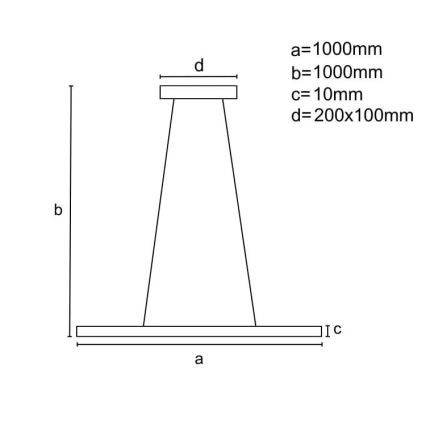 LED ljusreglerad ljuskrona på textilsladd LED/40W/230V 3000-6500K vit + fjärrkontroll