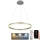 LED ljusreglerad ljuskrona på textilsladd LED/42W/230V 3000-6500K diameter 60 cm + fjärrkontroll