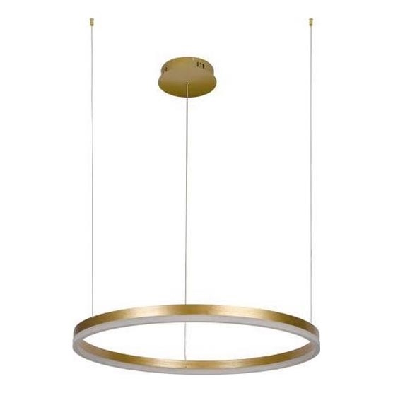LED ljusreglerad ljuskrona på textilsladd LED/42W/230V 3000-6500K diameter 60 cm + fjärrkontroll