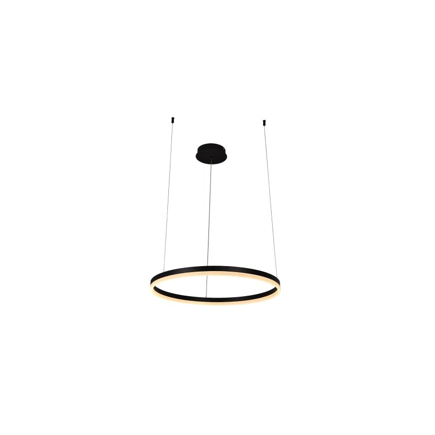 LED ljusreglerad ljuskrona på textilsladd LED/42W/230V 3000-6500K diameter 60 cm + fjärrkontroll