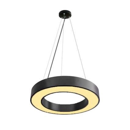 LED ljusreglerad ljuskrona på textilsladd LED/45W/230V 3000-6500K svart + fjärrkontroll