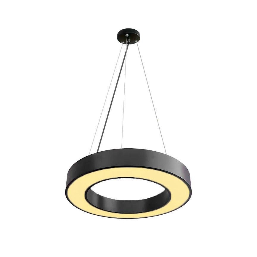LED ljusreglerad ljuskrona på textilsladd LED/45W/230V 3000-6500K svart + fjärrkontroll