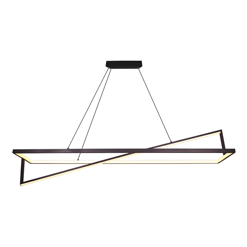 LED ljusreglerad ljuskrona på textilsladd LED/45W/230V 3000K 114 cm svart