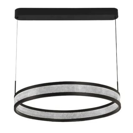 LED ljusreglerad ljuskrona på textilsladd LED/45W/230V 3000-6500K svart + fjärrkontroll