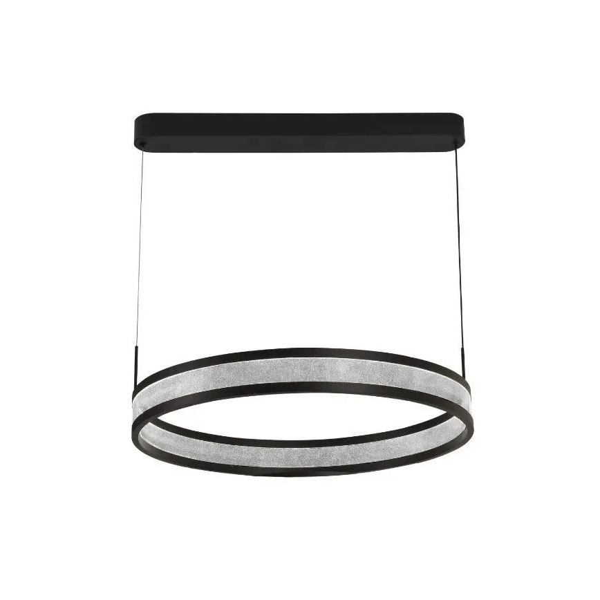 LED ljusreglerad ljuskrona på textilsladd LED/45W/230V 3000-6500K svart + fjärrkontroll