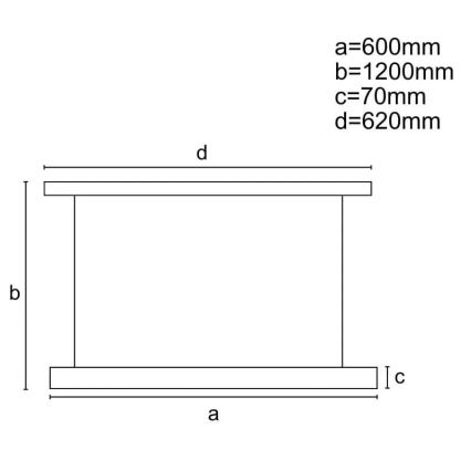 LED ljusreglerad ljuskrona på textilsladd LED/45W/230V 3000-6500K svart + fjärrkontroll