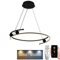LED ljusreglerad ljuskrona på textilsladd LED/50W/230V 3000-6500K + fjärrkontroll