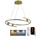 LED ljusreglerad ljuskrona på textilsladd LED/50W/230V 3000-6500K + fjärrkontroll