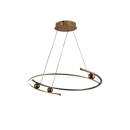 LED ljusreglerad ljuskrona på textilsladd LED/50W/230V 3000-6500K + fjärrkontroll