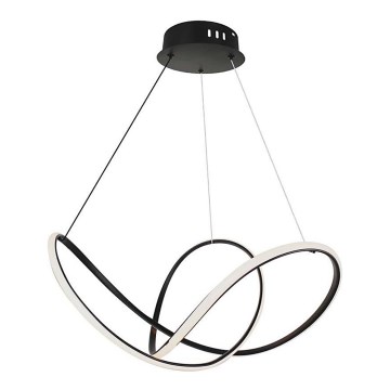 LED ljusreglerad ljuskrona på textilsladd LED/50W/230V 3000K svart