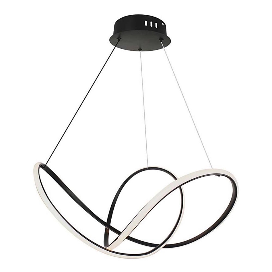 LED ljusreglerad ljuskrona på textilsladd LED/50W/230V 3000K svart