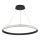 LED ljusreglerad ljuskrona på textilsladd LED/55W/230V 3000-6500K diameter 80 cm + fjärrkontroll