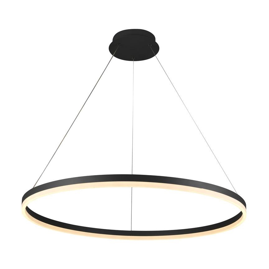 LED ljusreglerad ljuskrona på textilsladd LED/55W/230V 3000-6500K diameter 80 cm + fjärrkontroll