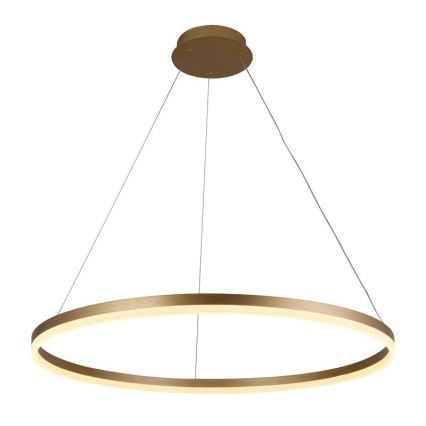 LED ljusreglerad ljuskrona på textilsladd LED/55W/230V 3000-6500K diameter 80 cm + fjärrkontroll