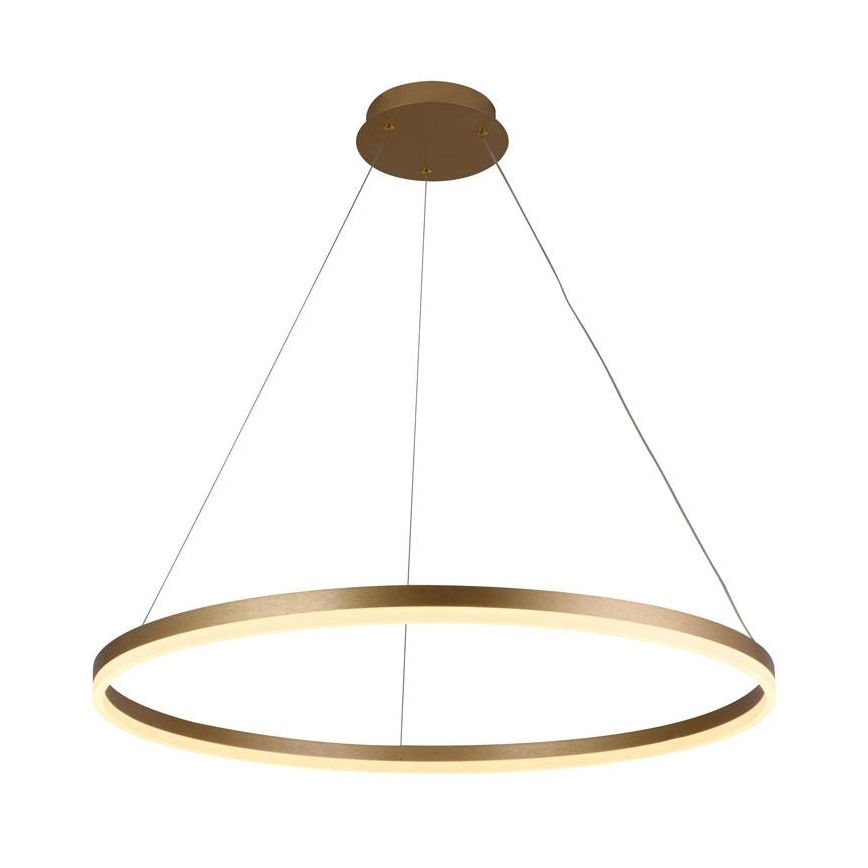 LED ljusreglerad ljuskrona på textilsladd LED/55W/230V 3000-6500K diameter 80 cm + fjärrkontroll