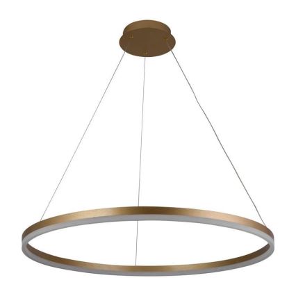 LED ljusreglerad ljuskrona på textilsladd LED/55W/230V 3000-6500K diameter 80 cm + fjärrkontroll