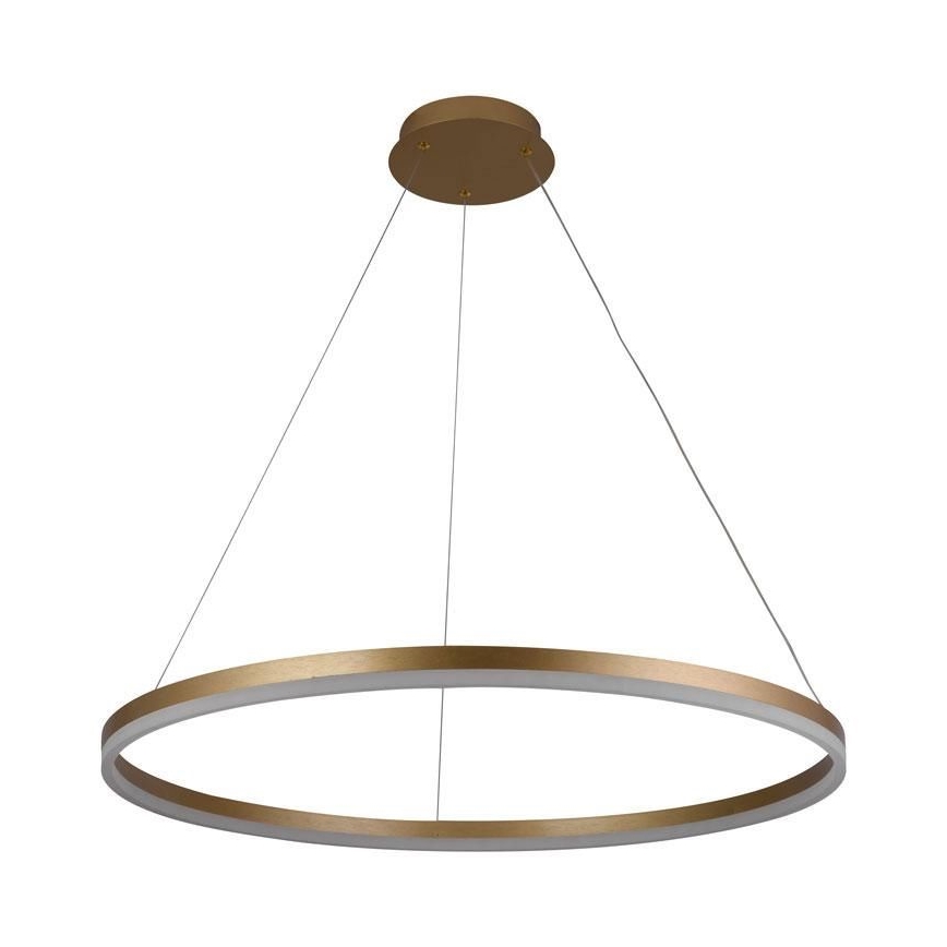 LED ljusreglerad ljuskrona på textilsladd LED/55W/230V 3000-6500K diameter 80 cm + fjärrkontroll