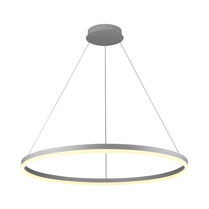 LED ljusreglerad ljuskrona på textilsladd LED/55W/230V 3000-6500K diameter 80 cm + fjärrkontroll