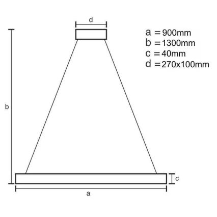 LED ljusreglerad ljuskrona på textilsladd LED/55W/230V 3000-6500K + fjärrkontroll
