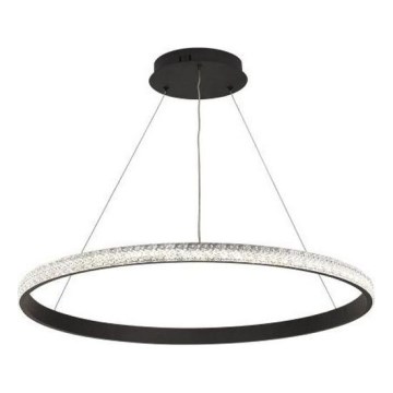 LED ljusreglerad ljuskrona på textilsladd LED/55W/230V 3000-6500K + fjärrkontroll