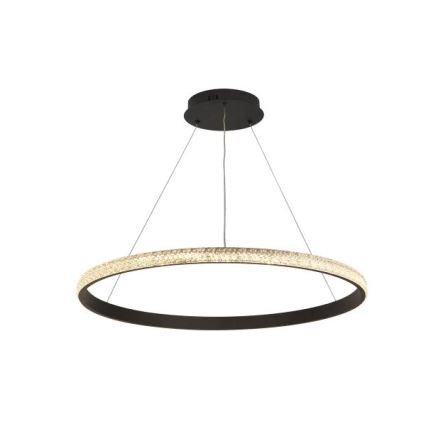 LED ljusreglerad ljuskrona på textilsladd LED/55W/230V 3000-6500K + fjärrkontroll