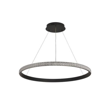 LED ljusreglerad ljuskrona på textilsladd LED/55W/230V 3000-6500K + fjärrkontroll