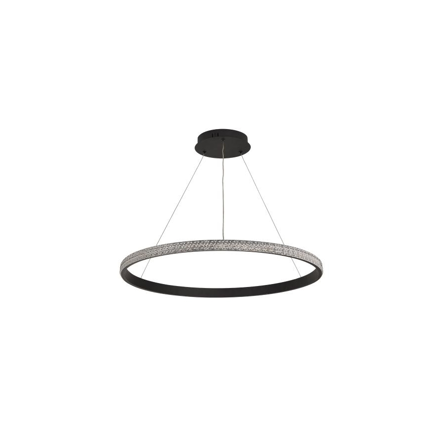 LED ljusreglerad ljuskrona på textilsladd LED/55W/230V 3000-6500K + fjärrkontroll