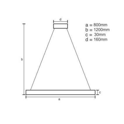 LED ljusreglerad ljuskrona på textilsladd LED/55W/230V 3000-6500K + fjärrkontroll