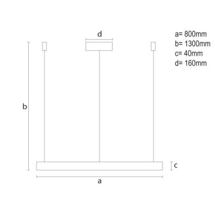 LED ljusreglerad ljuskrona på textilsladd LED/55W/230V 3000-6500K + fjärrkontroll