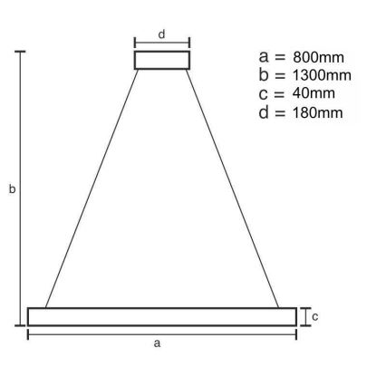 LED ljusreglerad ljuskrona på textilsladd LED/55W/230V 3000-6500K guld + fjärrkontroll